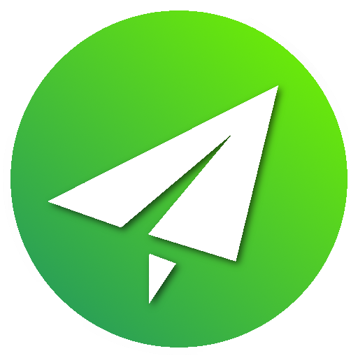 The Shadowsocks logo, a white paper airplane silhouette in a green circle.